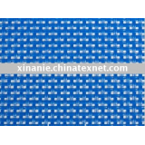 Blue PVC mesh fabric