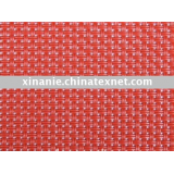 Red PVC mesh fabric