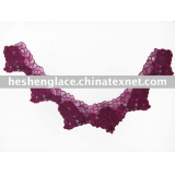 Apparel Polyester Garment Collar Lace