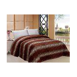 Leopard Style Winter Quilt Sets Square Stitching With ISO9001 Certification