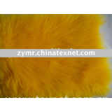 yellow printed fur