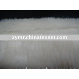 cream colour fake fur for garment