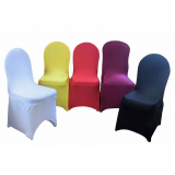 Wedding use spandex chair cover with sash