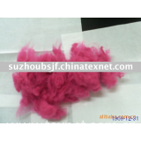 Manufacturers offer high tenacity and red Polyester staple Fiber size in 4D*32MM