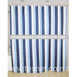 stripe printed shower curtain