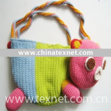 knitted bag,knitted handbag,Children's knitted handbag