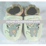 leather baby shoes --Mouse skipping
