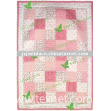 JLD1033---hand-quilted quilt with machine patches