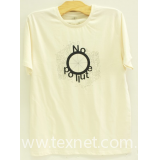 organic natural color cotton T-shirt