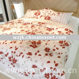 4pcs flower printed bedding