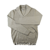 2015 Fall Gentlemen's Fashion Angora Wool Pullover Jacquard Diamond Stitch Shawl Sweater