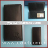 New soft black leather men wallet