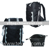 30 Liter black waterproof sports or camping backpack