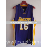 New style #16 Gasol purple jerseys, Los Angeles Lakers jerseys
