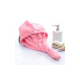 12 Colors Microfiber Hair Dry Towels Velour Printed Border And Customized Size