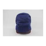 Soft Portable Blue School Backpack For High School With Outside Pocket