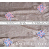 chenille yarn embroidery fabric