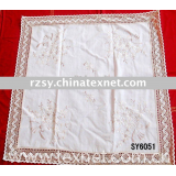 100% POLYESTER  Embroidery  table cloth