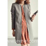 New Fashions Hidden Button Long Wool Suit Coat for Women