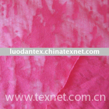 CVC polyester cotton Burnt-out knitted fabric