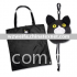 cat polyester shopping bag