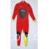 Red and Yellow  Women  Diving Suit  with Mesh on Chest and back