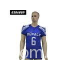 Custom design blue color sublimated dri fit polyester American football jerseys