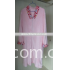 Pink Kimono Collar Bathrobe with zip