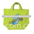 Cotton tote bag with green color