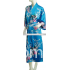 Silk Satin Women's Sleepwear Peafowl Robe