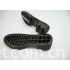 Leather Texture Printing Heel TPU Sole Shoes Black Color RJ-169 Model