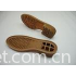 Stylish Brown Non-Slip TPR Shoe Sole High Performance Eco Friendly