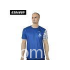 round neck t shirtblue and white Color stitching t-shirt with pockets on front chest