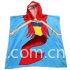 100% cotton velour reactive printed kids hooded beach poncho towels