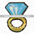 Diamond Ring Embroidery Patch (71646)