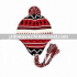 knitted jacquard earflap hat