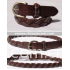 braided genuine leather belt