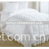 Bedding set of white quilt filled duck down/polyestr