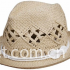 Promotional Ivory Paper Straw Beach Hats for Lady