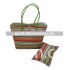 new color wheat straw beach bag