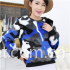 Women CAMO Print Faux Fur Sport Trend Sweater