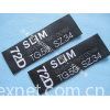 custom black and white woven labels