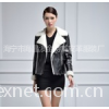 2014绵羊皮羊羔毛一体翻领时尚女装