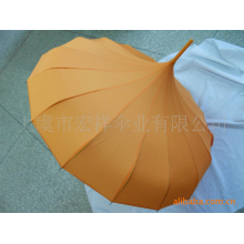 上虞市宏祥伞业有限公司-出口各国495*16宝塔伞6色入