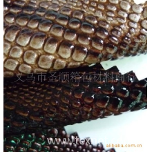 义乌市圣顺箱包材料商行-厂家直销人造革 非洲鳄鱼纹皮革