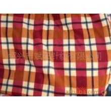 绍兴市斌阳针纺有限公司-格子印花摇粒绒