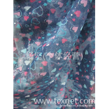 杨坚(个体经营)-雪纺牛仔 雪纺印牛仔 薄牛仔印花