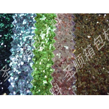 义乌市圣顺箱包材料商行-大量现货供应巴黎钻石 葱粉亮片PU皮革