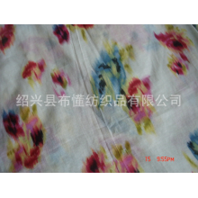 绍兴县布懂纺织品有限公司-全棉巴厘纱印花布 夏季裙装印花面料 晕染效果
