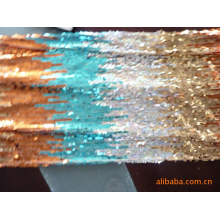 绍兴县峙森纺织有限公司-供应彩色金丝绣片印花